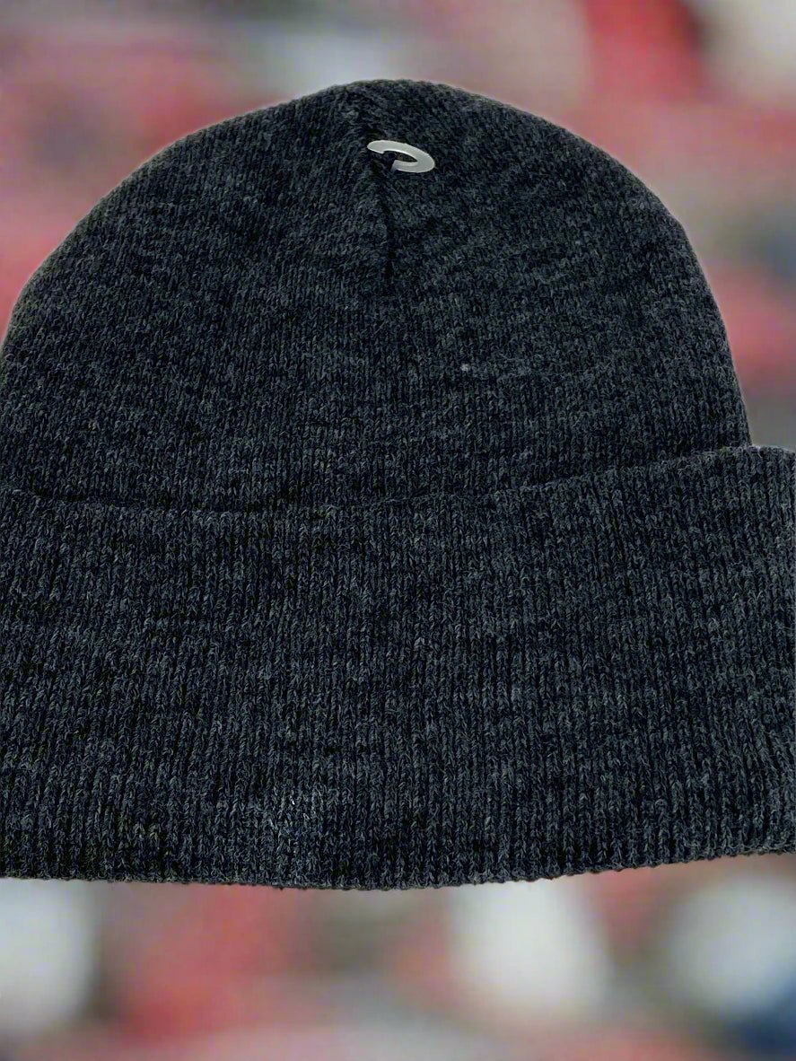 Pittsburgh Steelers Vintage NFL AFC Dark Gray NOS Cuffed Logo Knit Hat