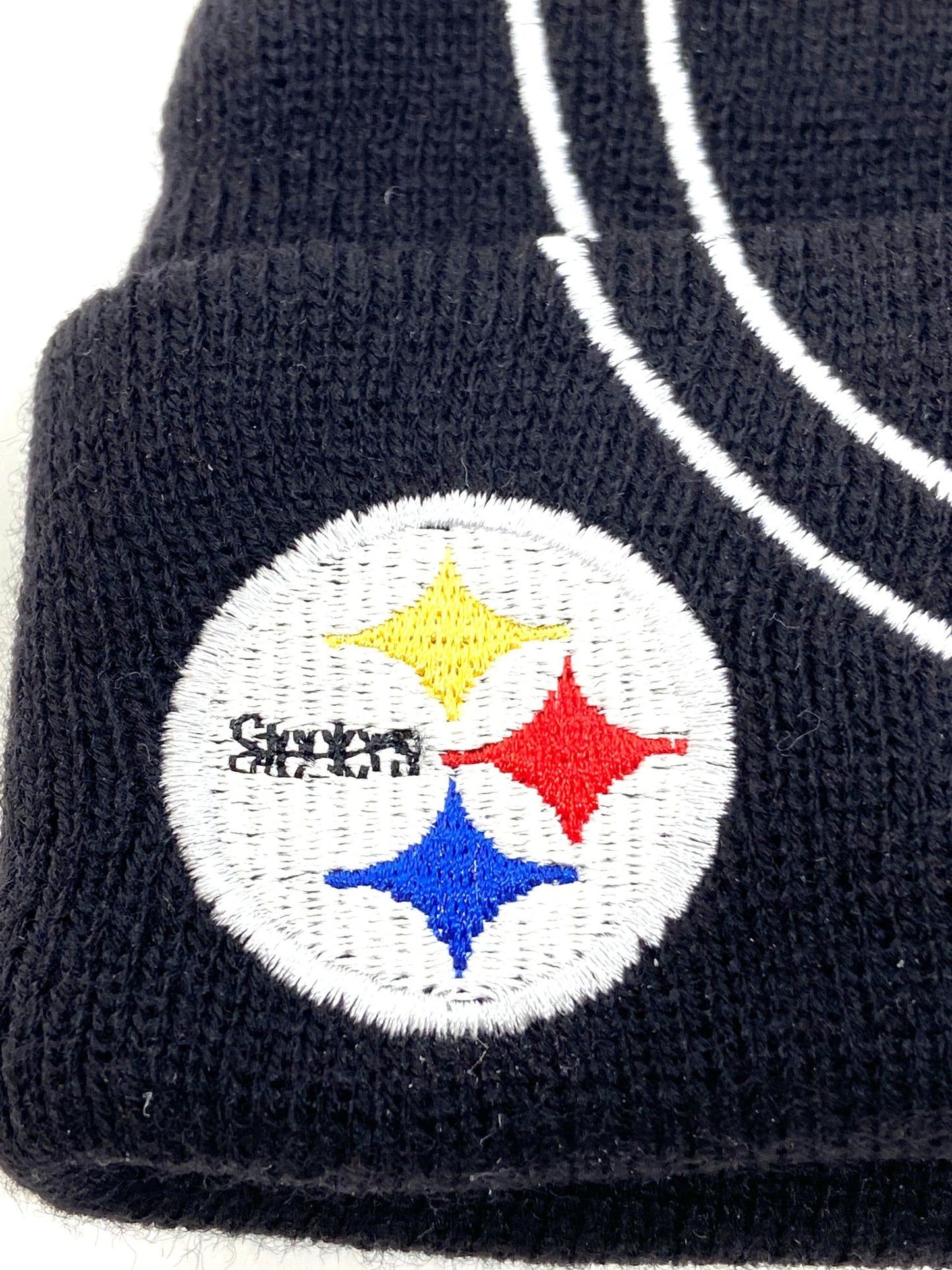 Pittsburgh Steelers Vintage NFL Youth Logo NOS Cuffed Knit "Outline" Hat