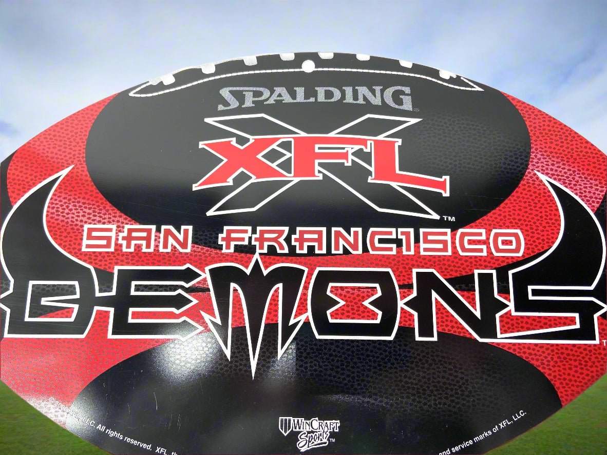 San Francisco Demons Vintage XFL 2000 NOS Team Sign