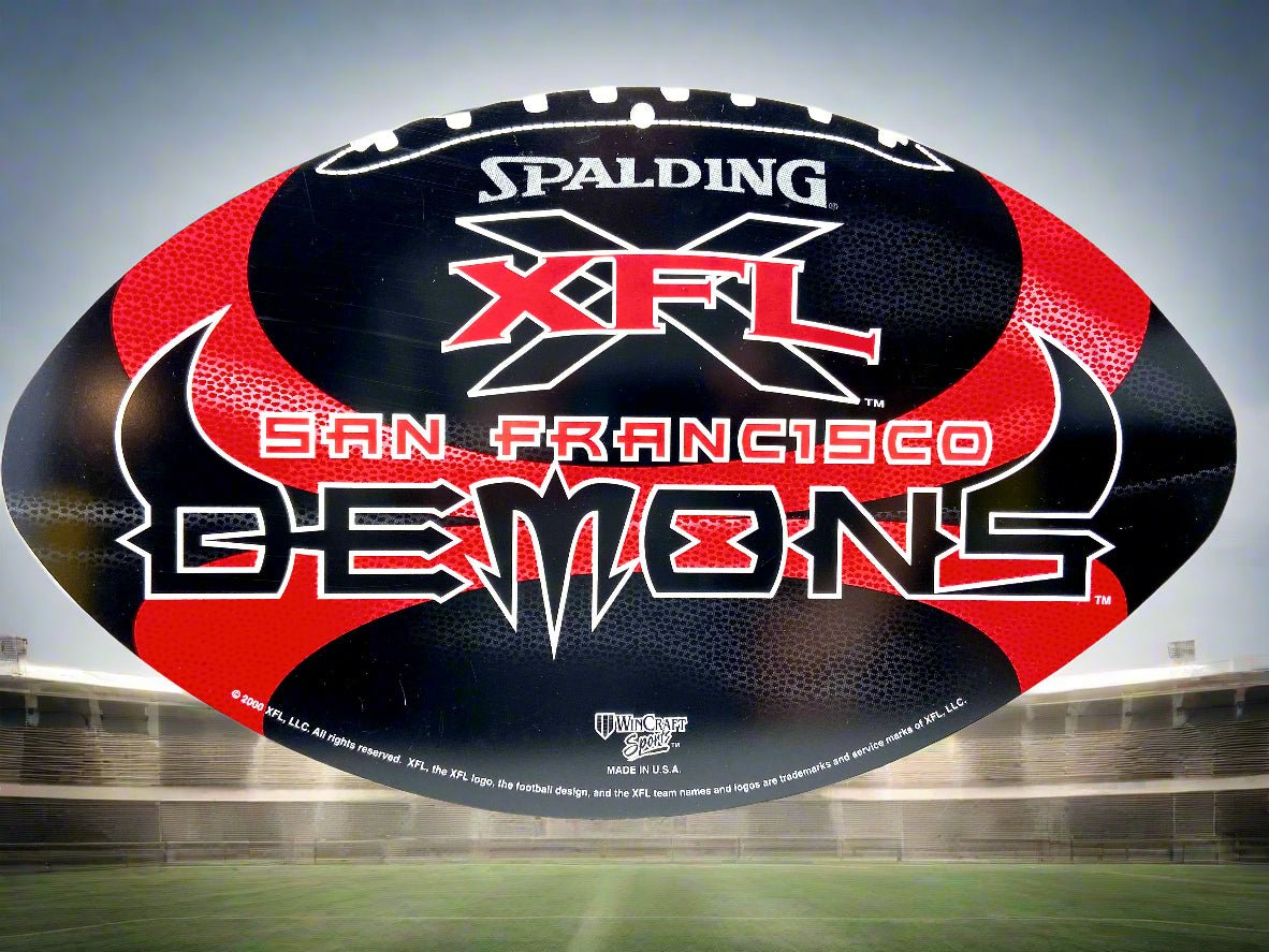 San Francisco Demons Vintage XFL 2000 NOS Team Sign
