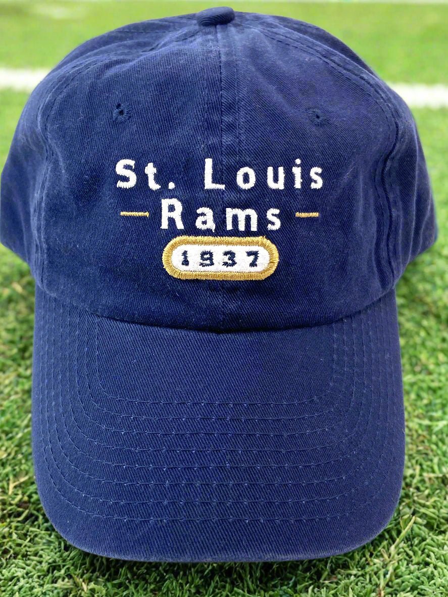 St. Louis Rams NFL Adult Blue NOS Gridiron Classic "1937" Hat