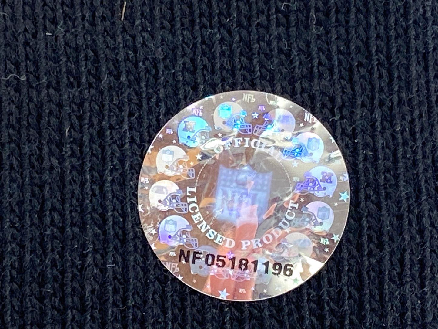 St. Louis Rams Vintage NFL Black Cuffed NOS Logo Knit Hat