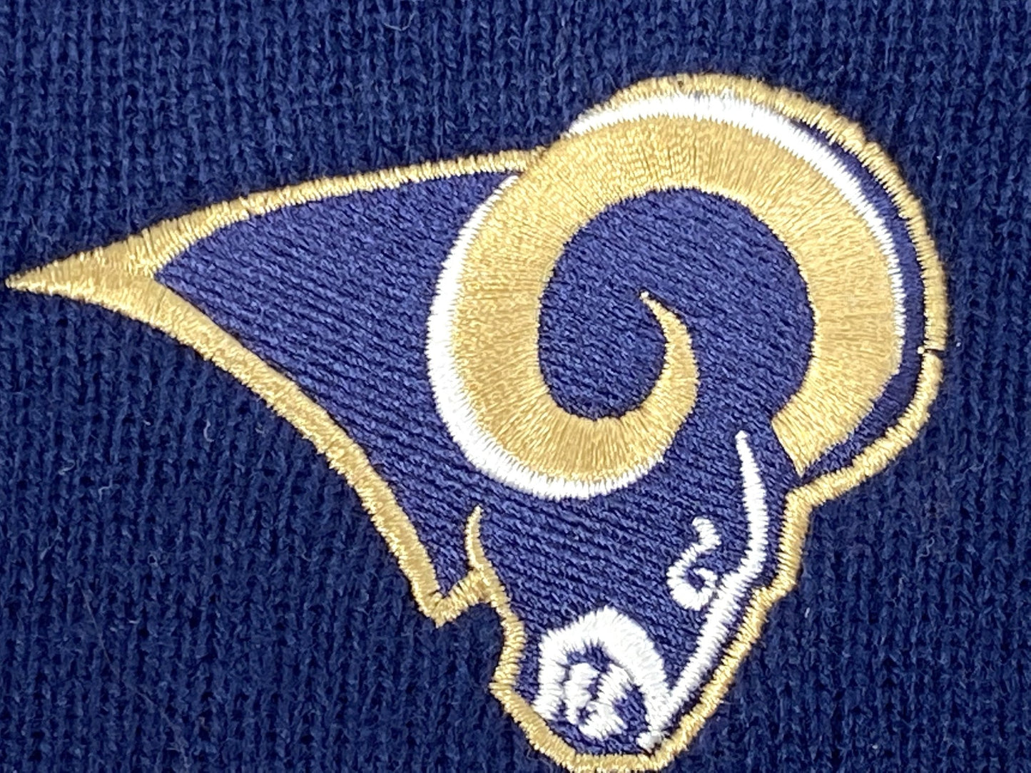St. Louis Rams Vintage NFL Cuffed Knit NOS Navy Logo Hat