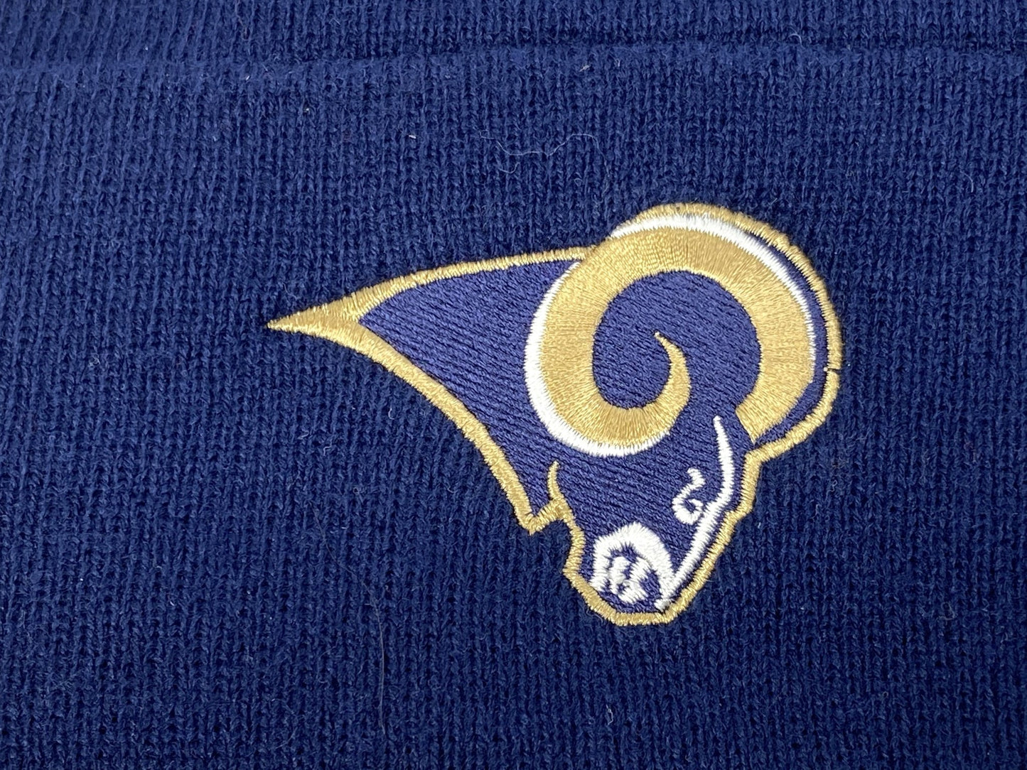 St. Louis Rams Vintage NFL Cuffed Knit NOS Navy Logo Hat