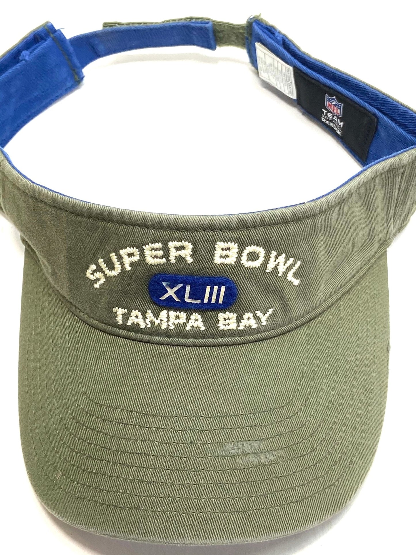 Super Bowl XLIII (43) NFL Commemorative Adult Dark Green NOS Visor