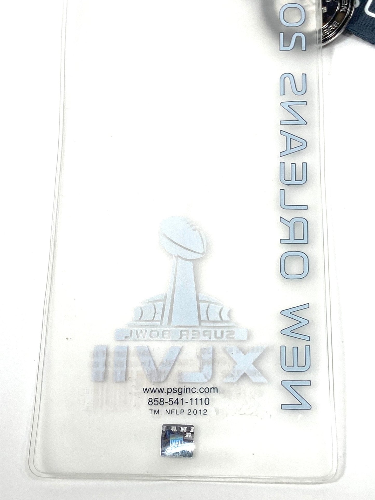 Super Bowl XLVII (47) Collectible NOS Lanyard/Pin/Ticket Holder