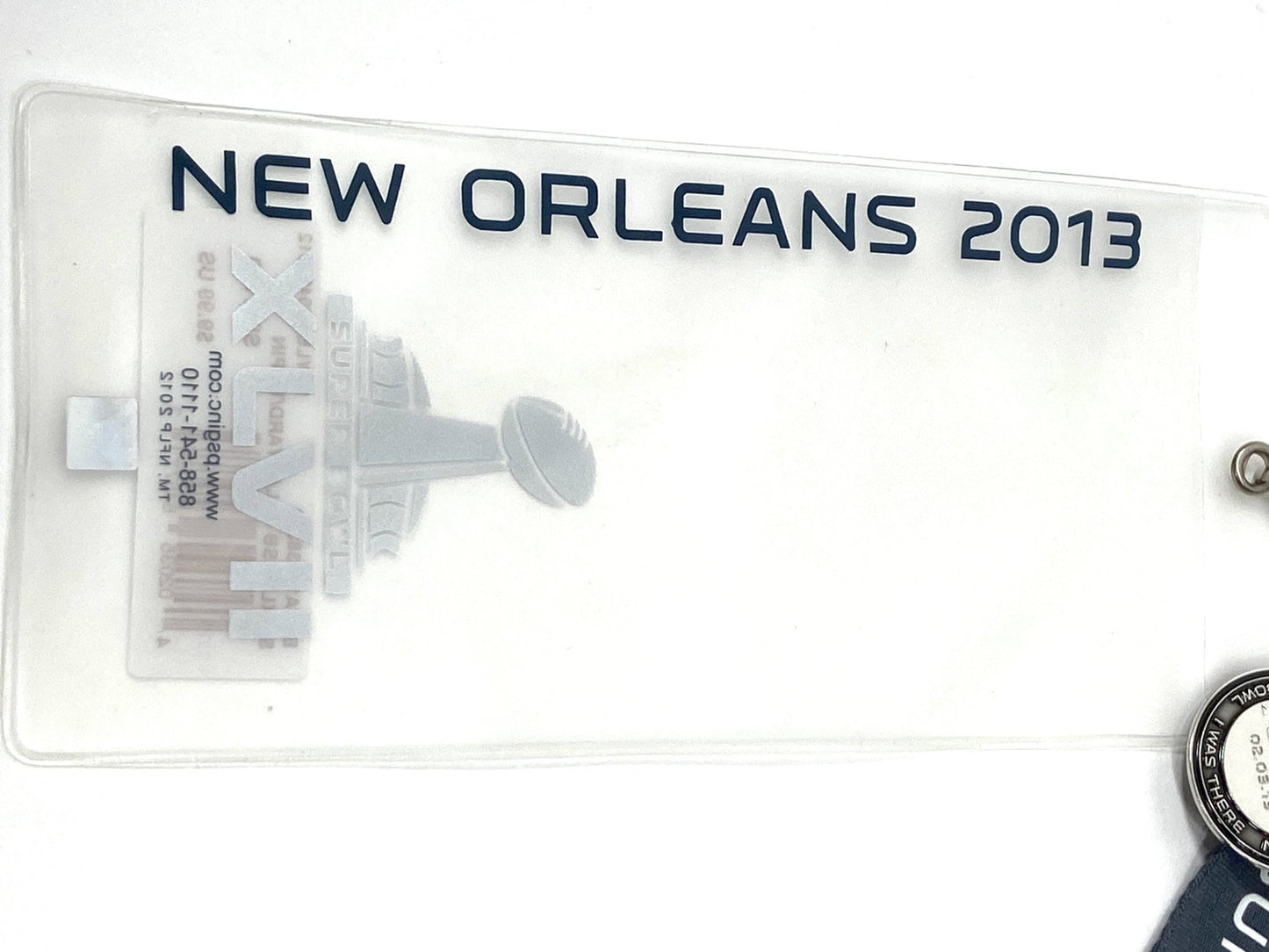 Super Bowl XLVII (47) Collectible NOS Lanyard/Pin/Ticket Holder