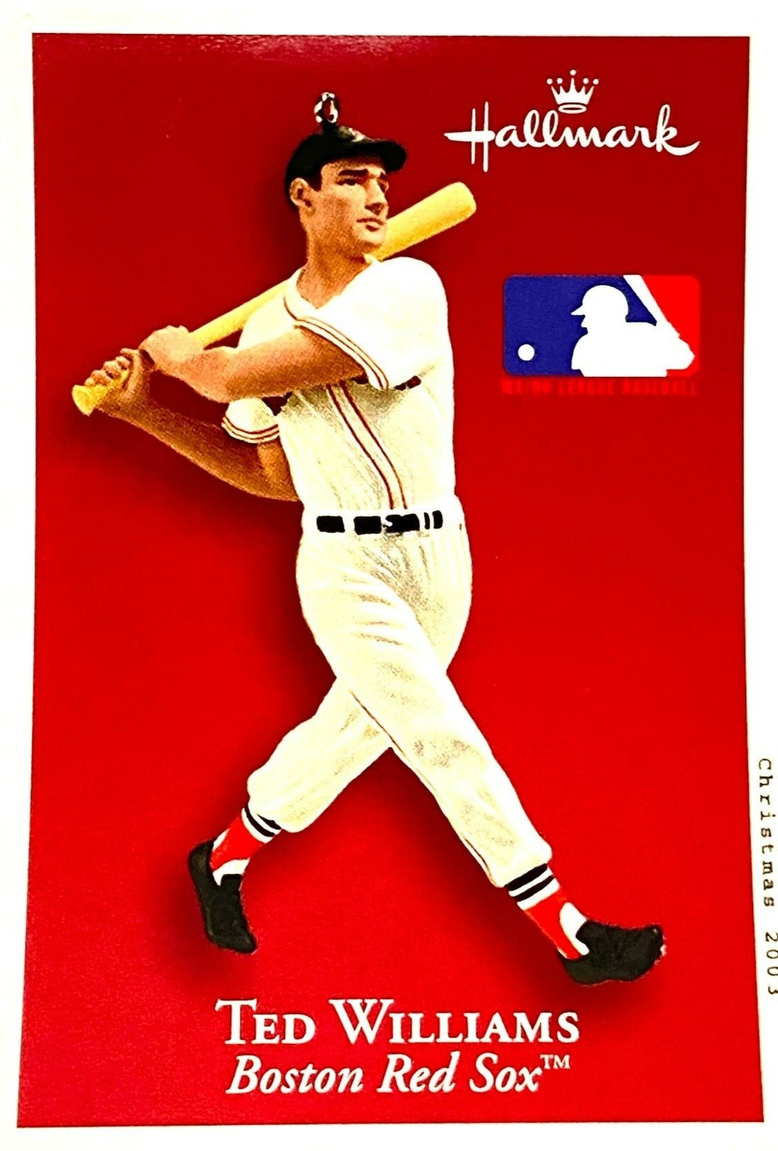 Ted Williams 2003 Boston Red Sox Used Keepsake Ornament
