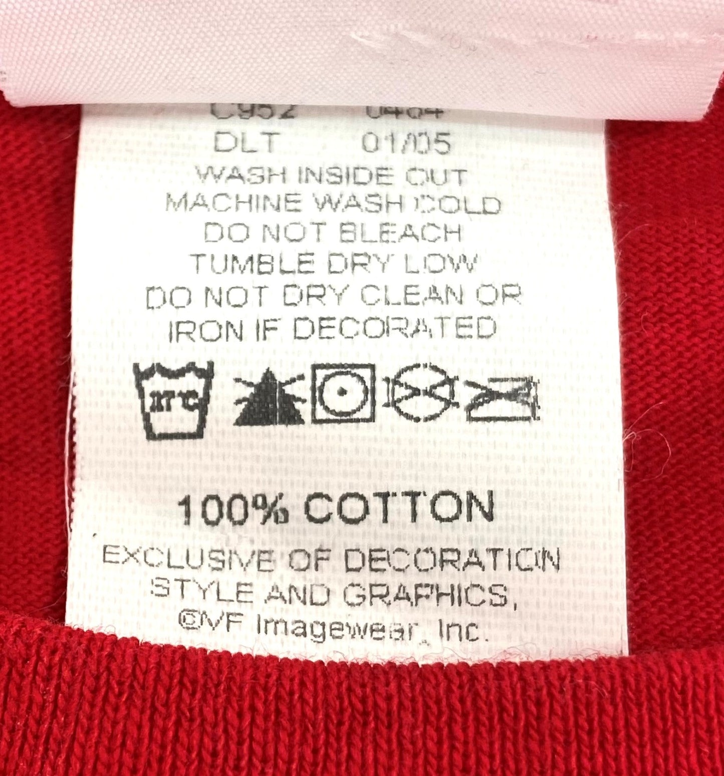 Texas Rangers 2005 MLB Adult Medium Red NOS T-Shirt