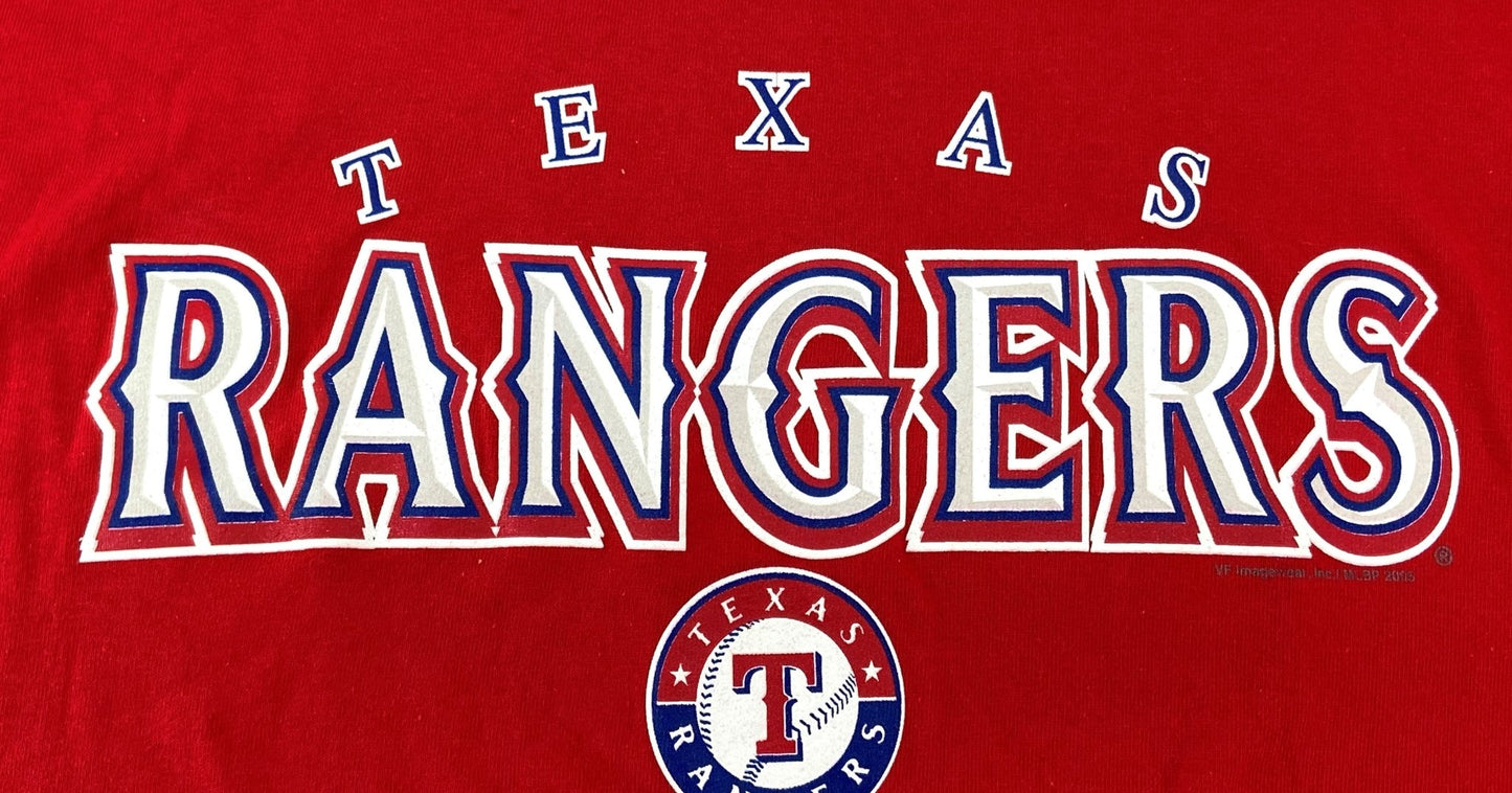 Texas Rangers 2005 MLB Adult Medium Red NOS T-Shirt