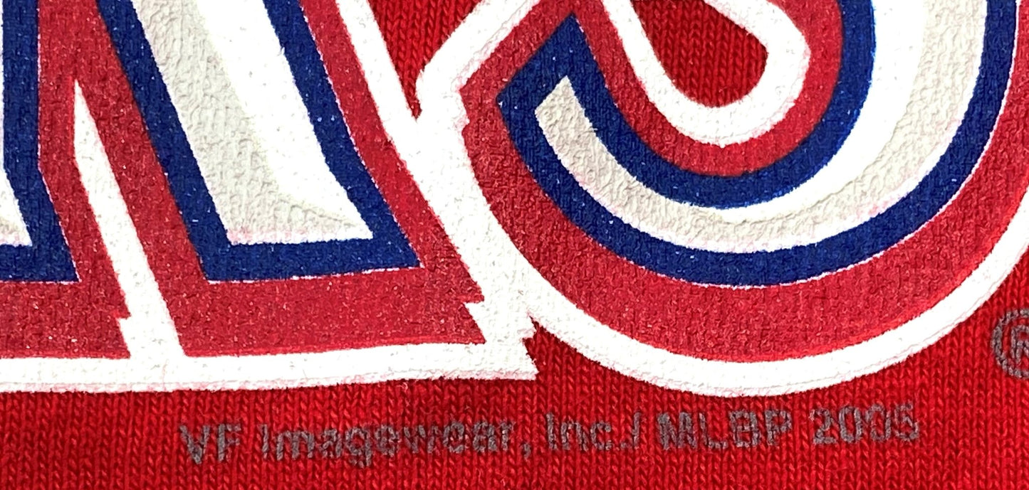 Texas Rangers 2005 MLB Adult Medium Red NOS T-Shirt