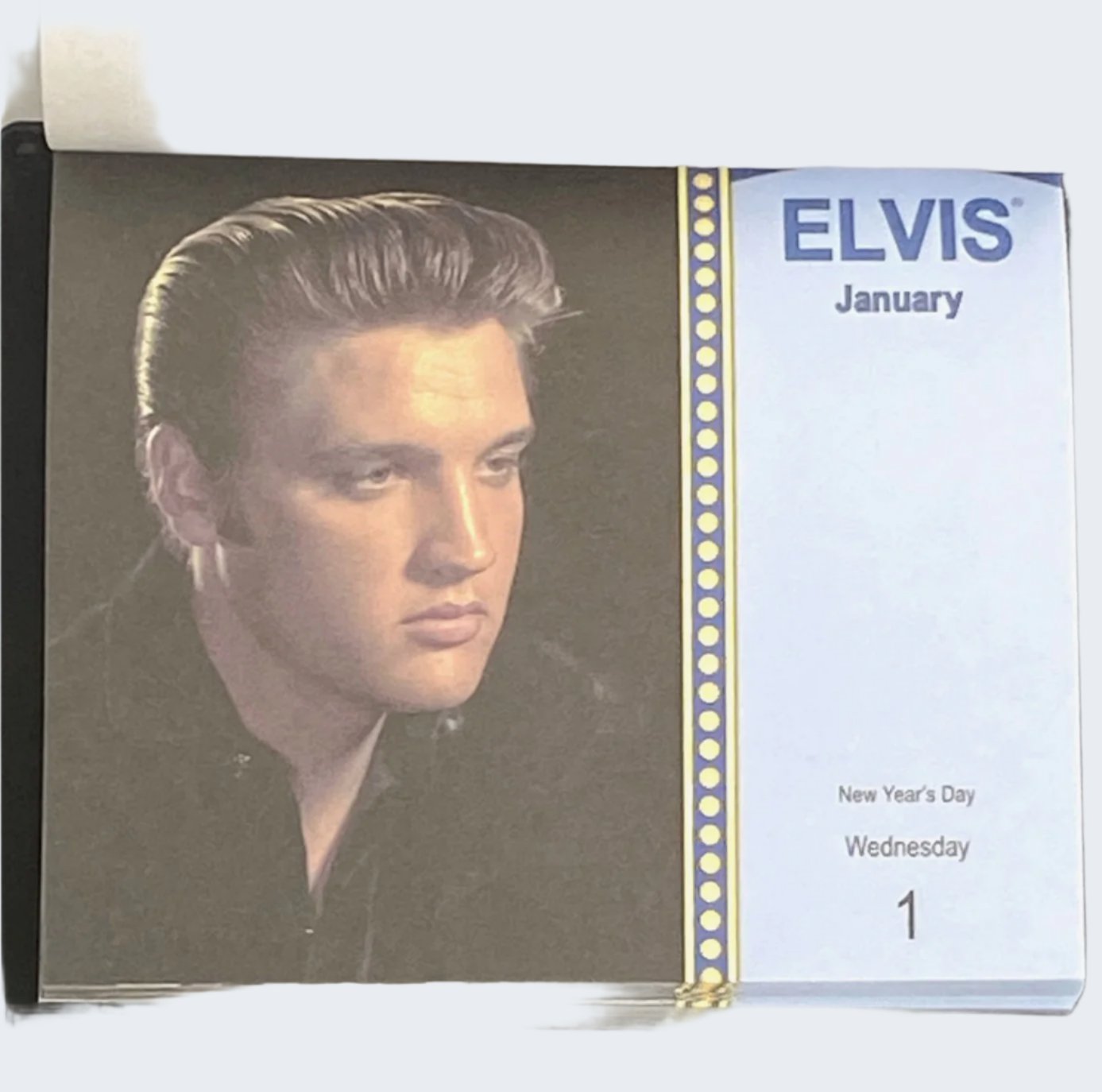 2014 Elvis Presley "Blue Suede" NOS Year-In-A-Box Calendar