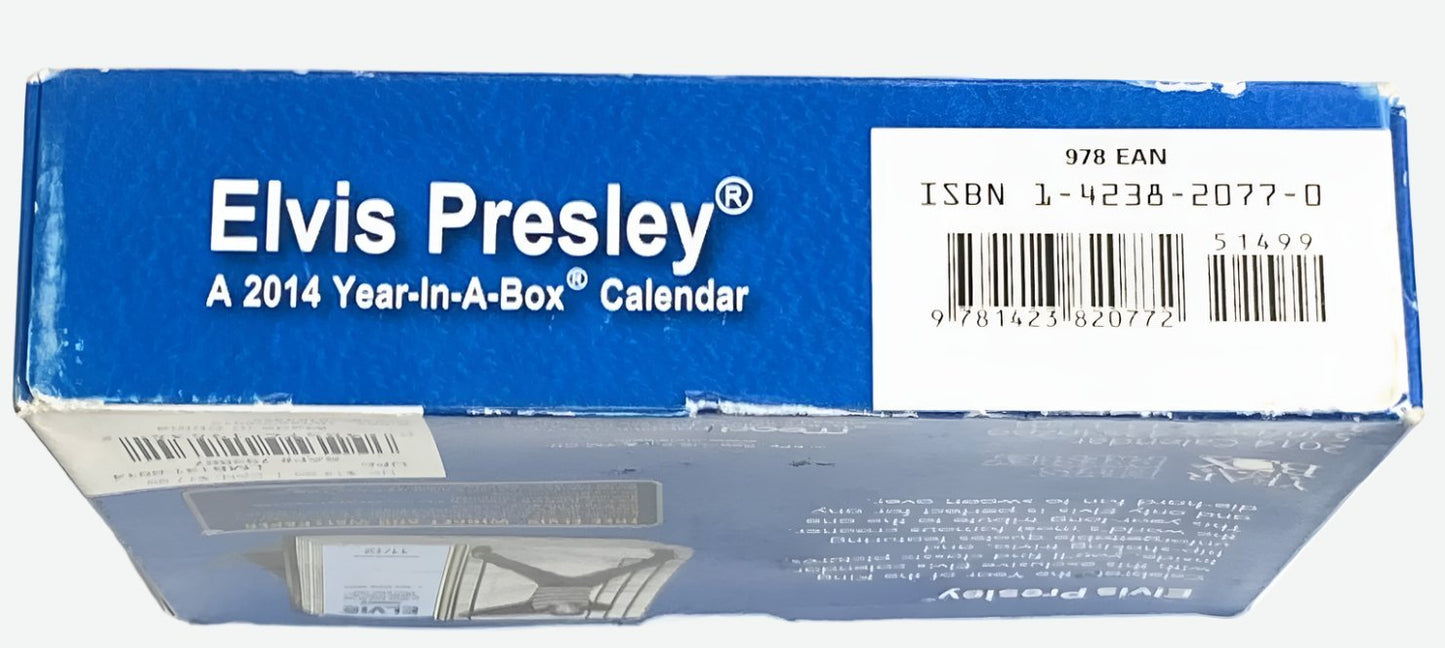 2014 Elvis Presley "Blue Suede" NOS Year-In-A-Box Calendar