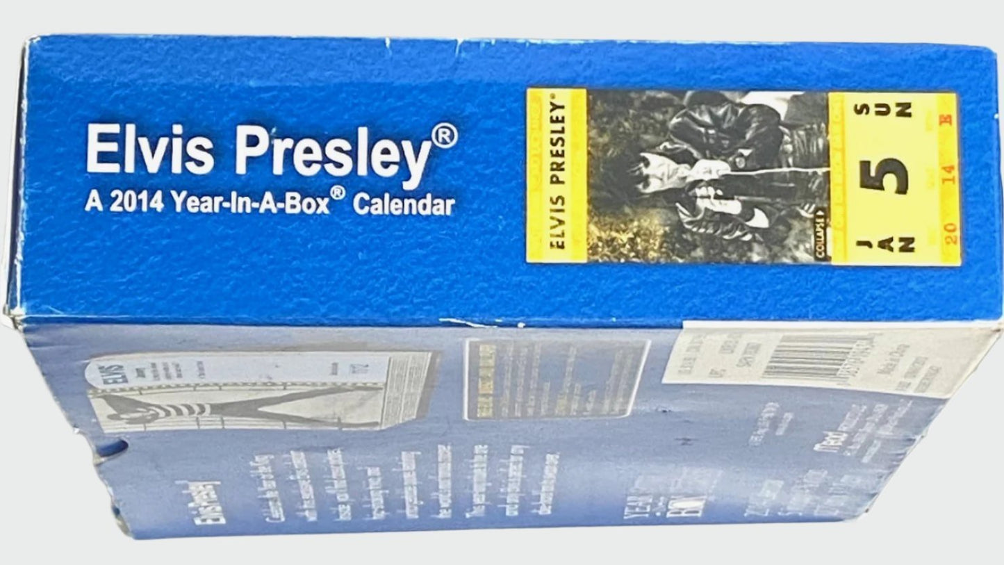 2014 Elvis Presley "Blue Suede" NOS Year-In-A-Box Calendar
