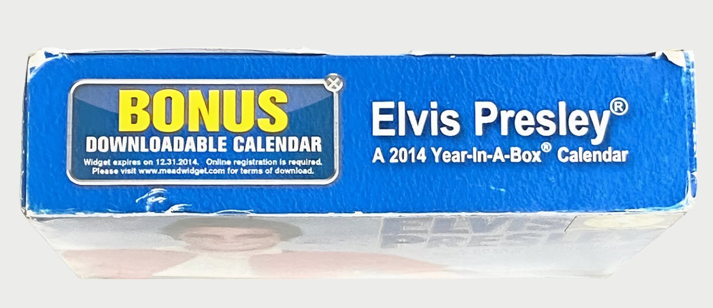 2014 Elvis Presley "Blue Suede" NOS Year-In-A-Box Calendar