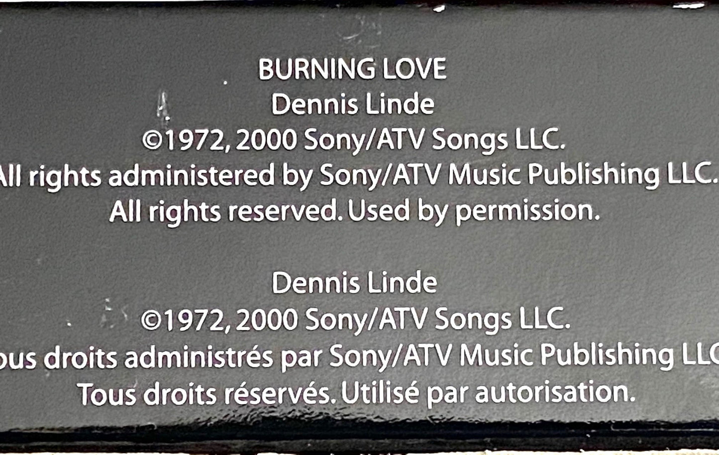 2017 Elvis Presley Used "Burning Love" Musical Ornament