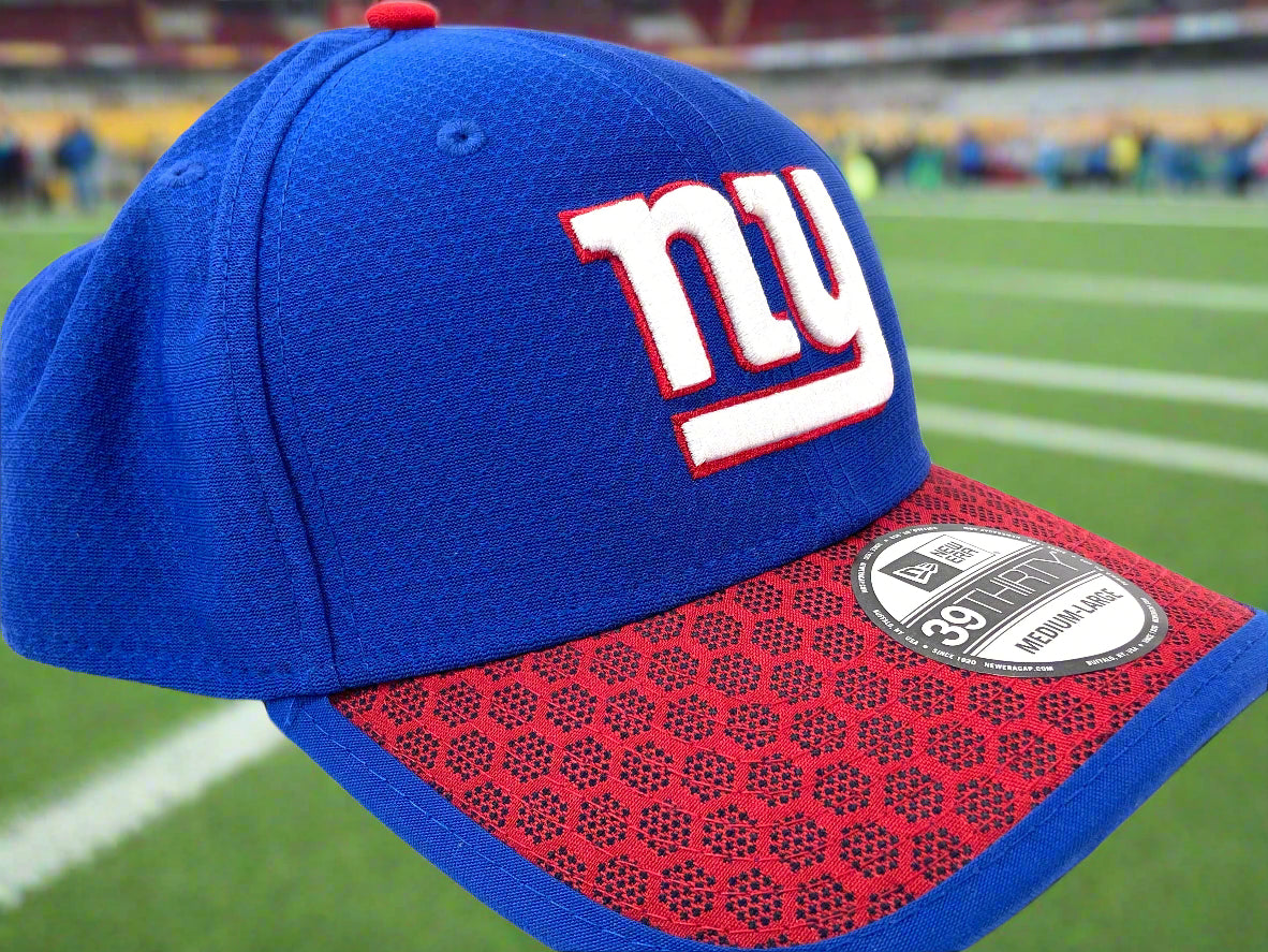 New York Giants NFL Sideline Collection: M/L Stretch Fit On Field Hat