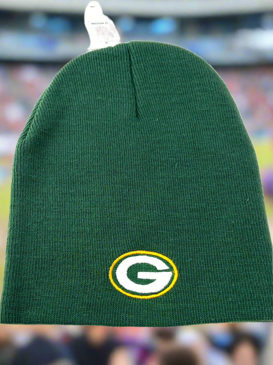 Green Bay Packers NFL Cuffless Team Color NOS Knit Hat