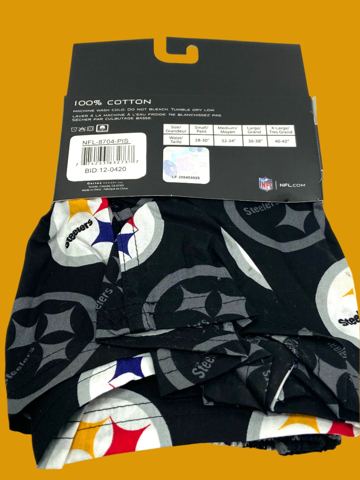 Pittsburgh Steelers NFL Team Logo Boxer Shorts