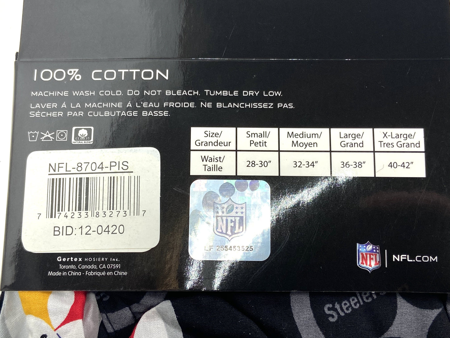 Pittsburgh Steelers NFL Team Logo Boxer Shorts