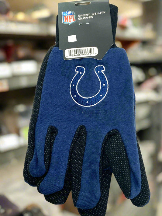 Indianapolis Colts NFL Sport Utility Dot Grip Work Gloves