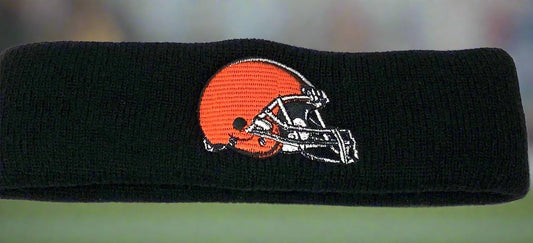 Cleveland Browns Vintage NFL Black Knit Logo Headband