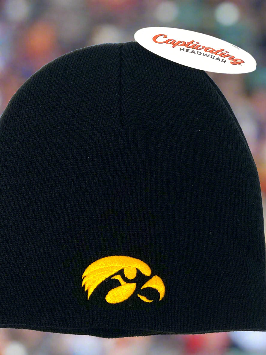 Iowa Hawkeyes NCAA Cuffless NOS Sized Beanie