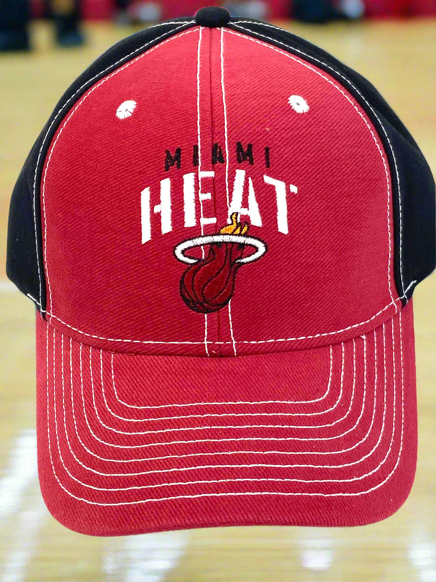 Miami Heat 2014 Adjustable Red & Black NOS Cotton Cap