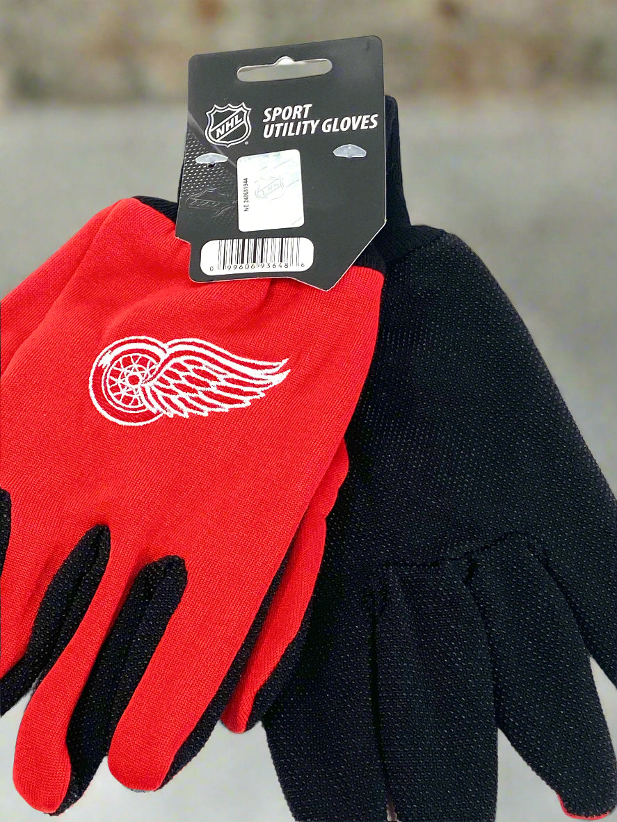 Detroit Red Wings NHL Sport Utility Work Gloves
