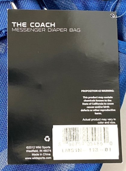 Indianapolis Colts 2012 NFL NWT The Coach Messenger Diaper Bag