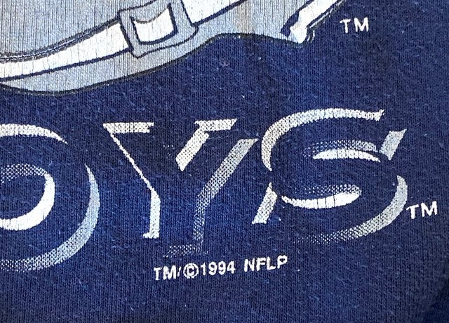 Dallas Cowboys NFL 1994 Super Bowl XXLIII (28) Adult M(?) Blue Sweatshirt (Used)