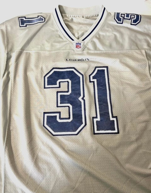 Roy Williams NFL Dallas Cowboys #31 Stitched Lg Silver Jersey (Used)