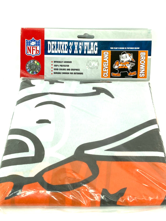 Cleveland Browns Vintage 1999 NFL 3'x5' "Brownie" Flag