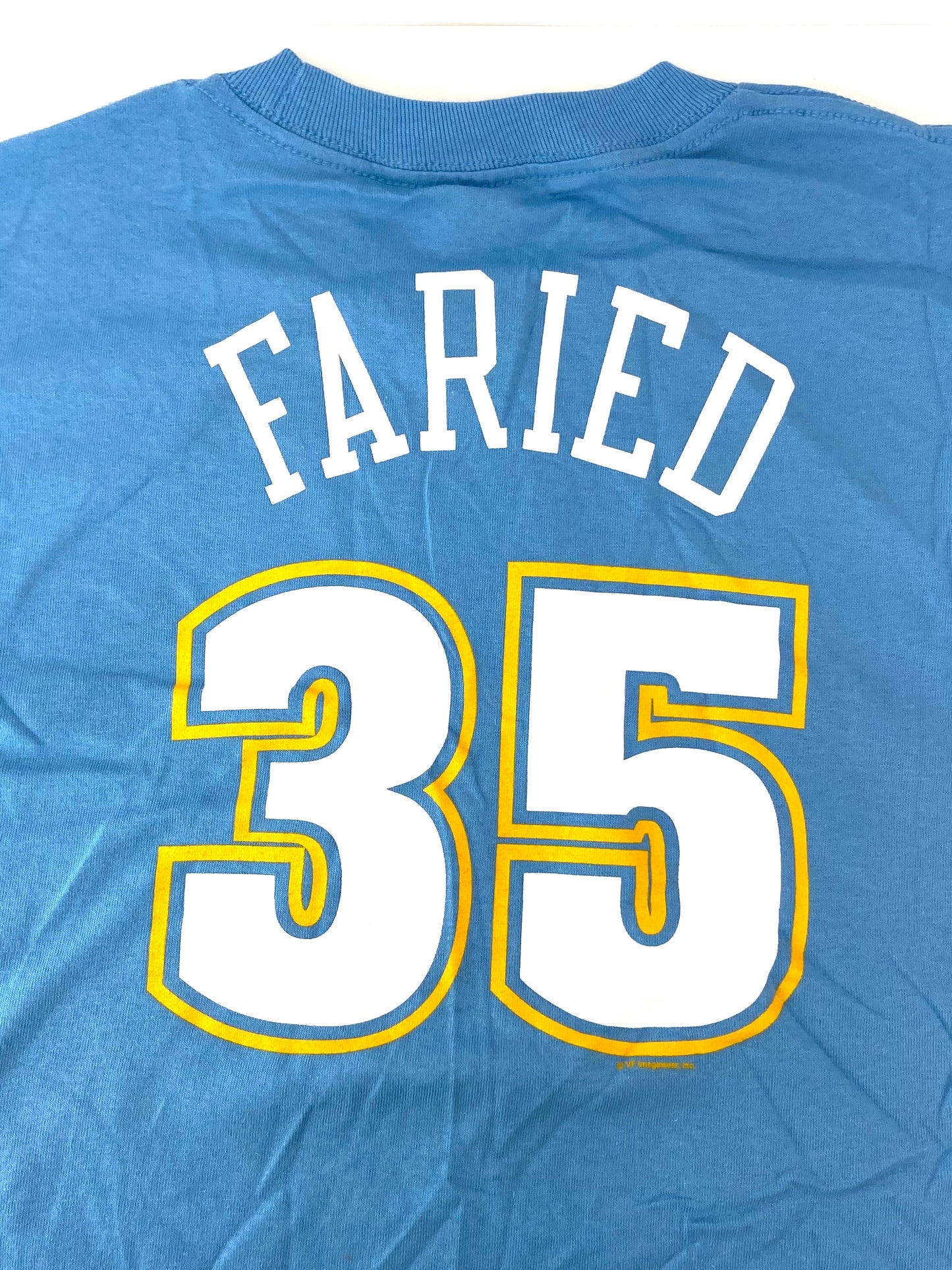 Denver Nuggets NBA Kenneth Faried #35 Blue Youth Jersey NOS T-Shirt