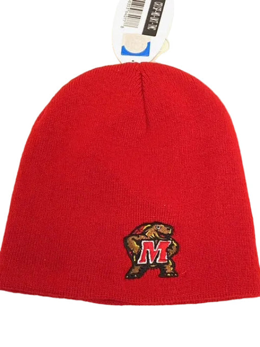 Maryland Terrapins NCAA Ladies Red NOS Knit Beanie