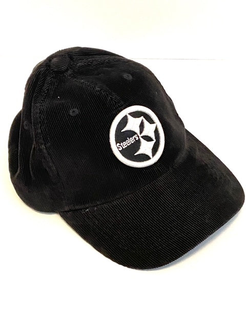 Pittsburgh Steelers NFL Ladies Black Corduroy NOS Adjustable Hat