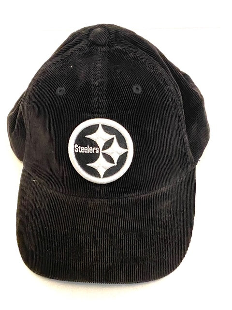 Pittsburgh Steelers NFL Ladies Black Corduroy NOS Adjustable Hat