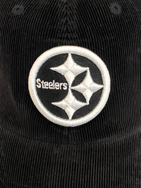 Pittsburgh Steelers NFL Ladies Black Corduroy NOS Adjustable Hat