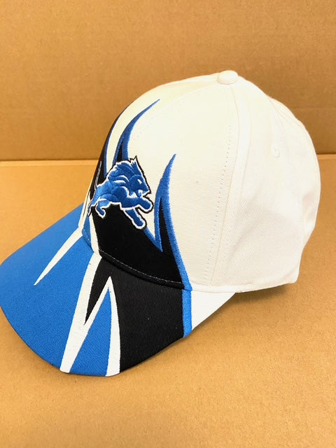 Detroit Lions NFL Embroidered "Jagged" 3-Tone Cotton NOS Logo Cap