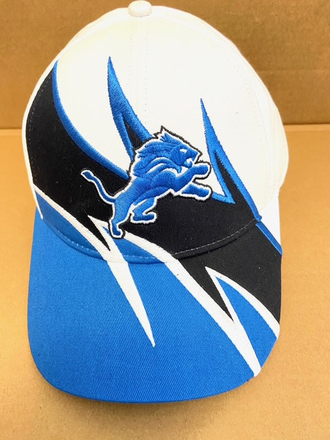 Detroit Lions NFL Embroidered "Jagged" 3-Tone Cotton NOS Logo Cap
