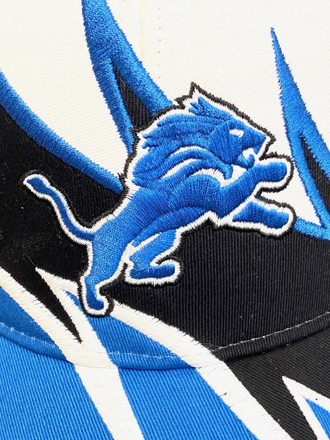 Detroit Lions NFL Embroidered "Jagged" 3-Tone Cotton NOS Logo Cap