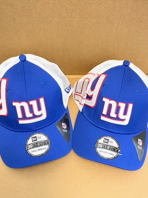 New York Giants NFL Fitted S-M, M-L NOS Mesh Cap
