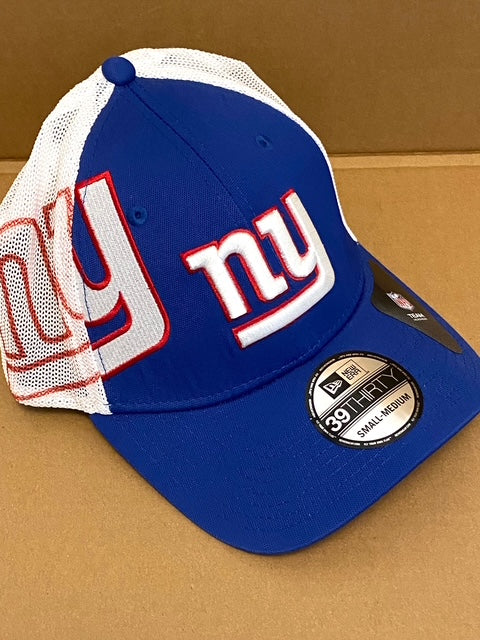New York Giants NFL Fitted S-M, M-L NOS Mesh Cap