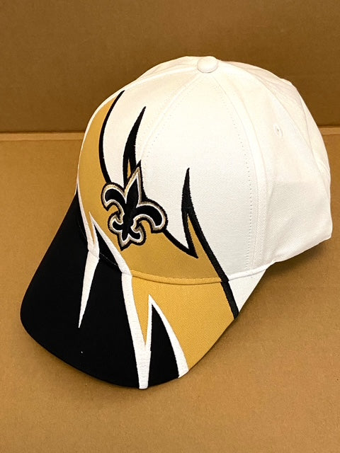 New Orleans Saints NFL Embroidered "Jagged" 3-Tone Cotton NOS Logo Cap