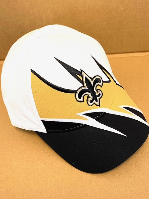 New Orleans Saints NFL Embroidered "Jagged" 3-Tone Cotton NOS Logo Cap