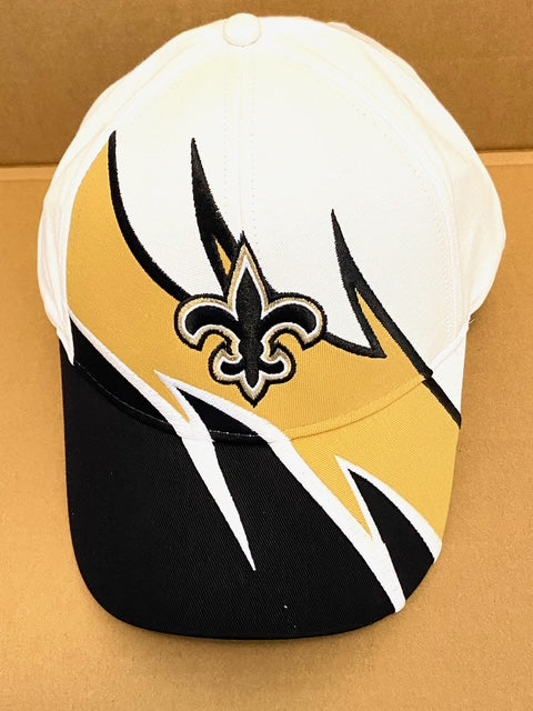 New Orleans Saints NFL Embroidered "Jagged" 3-Tone Cotton NOS Logo Cap