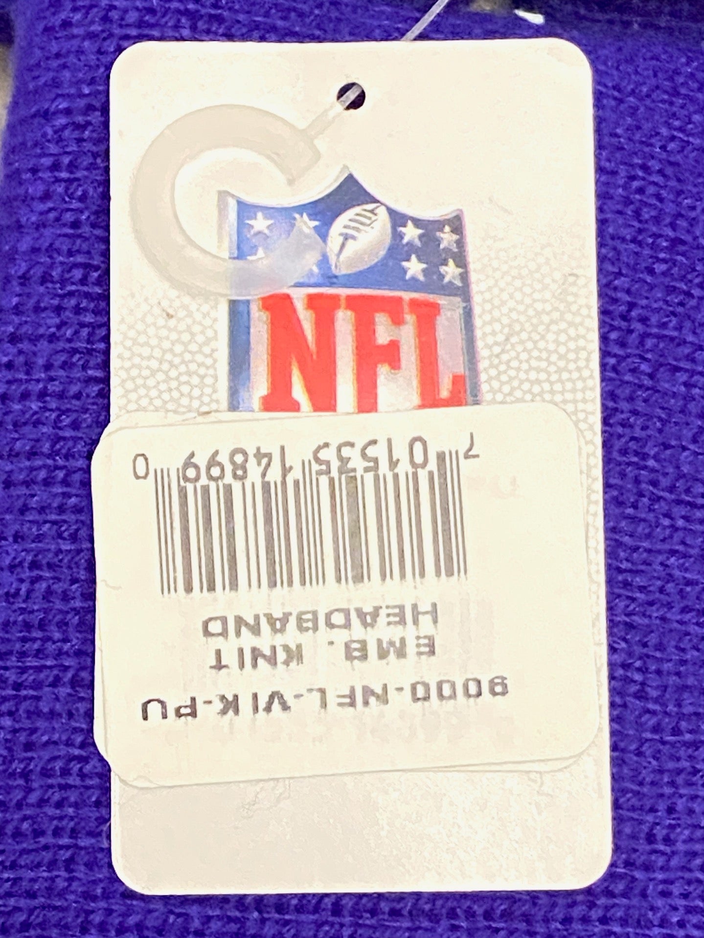 Minnesota Vikings NFL 2012 Team Color NOS Embroidered Knit Headband