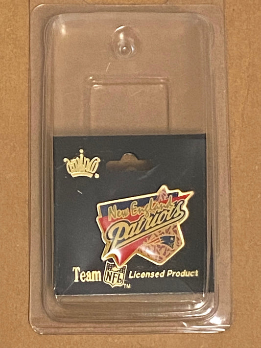 New England Patriots NFL NOS "Script Patriots" Lapel Pin