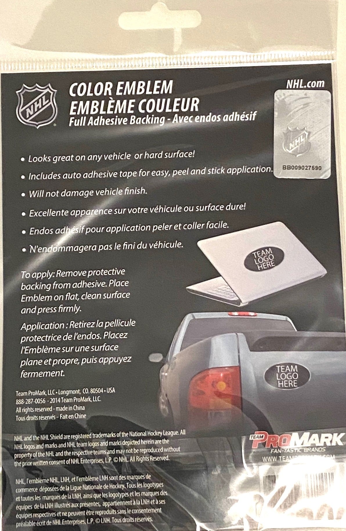 Detroit Red Wings 2014 NHL Car Decal Color Emblem Full Adhesive Backing