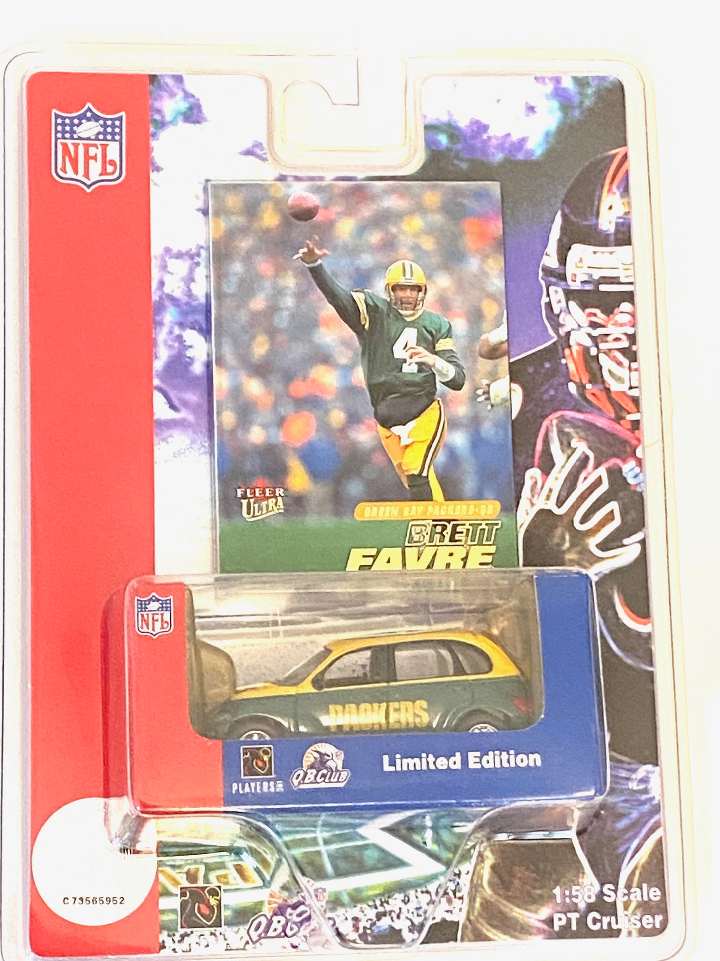Brett Favre 2001 NFL Green Bay Packers Collectible NOS PT Cruiser